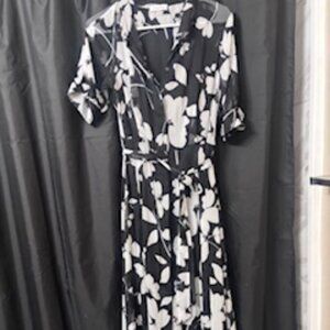 Calvin Klein Floral Chiffon Dress size 12